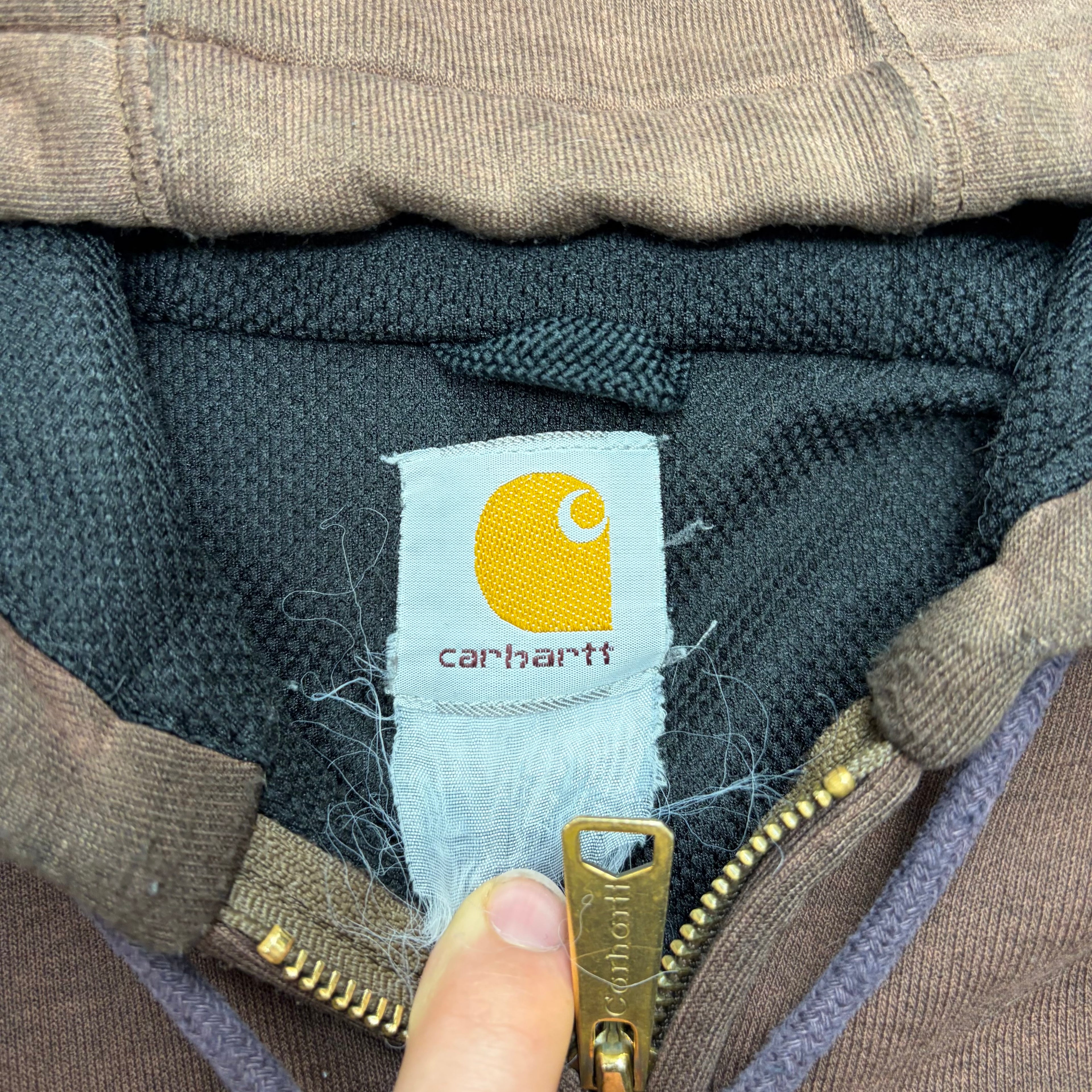 Brown Carhartt zip up
