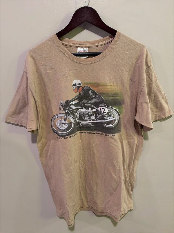 Y2K BMW Motorcycle Tee L